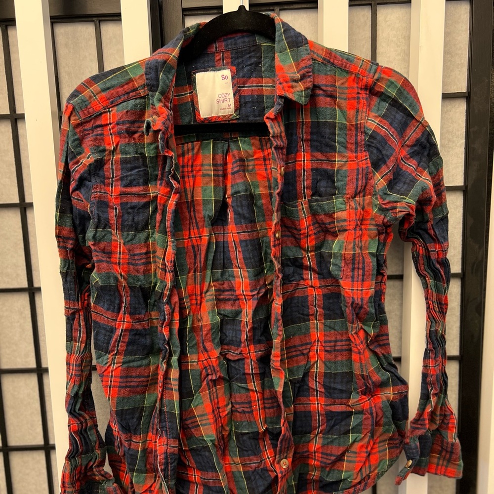 Medium Christmas colored flannel